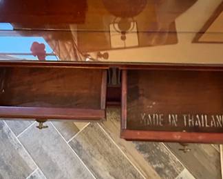 Nigels End Table with Glass Top third image