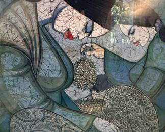 Artwork by Chuah Thean Teng, Mother and Child