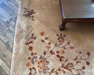 Chinese Art Deco Floral Rug
