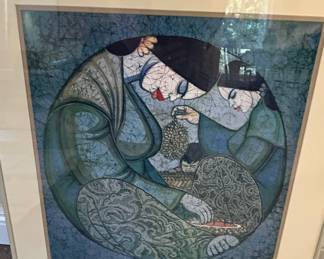 Artwork by Chuah Thean Teng, Mother and Child