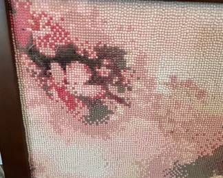Completed Diamond Painting of Koi Fish and Cherry Blossoms third image
