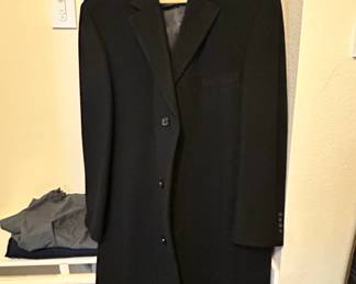 Lauren Ralph Lauren Mens Wool Blend Overcoat
