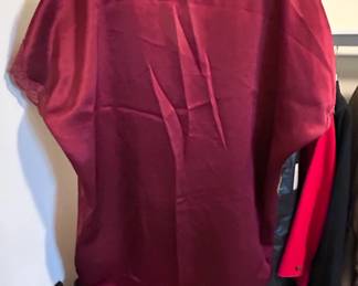 Victorias Secret Burgundy Satin Lace Trim Nightgown third image