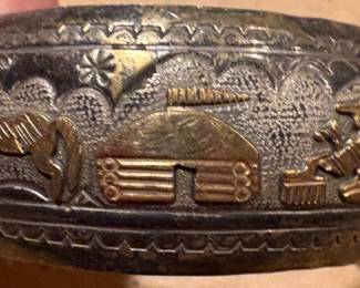T.A. Begay Vintage Native Story Teller Cuff Bracelet