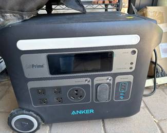 Anker Portable Power House. $500. Like New! Also can hook up to a  solar panel