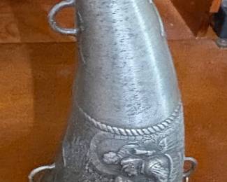 Pewter Drinking Horn