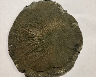 Rare Pyrite Sun Pendant. Around 4” in diameter, set in Sterling 925. .