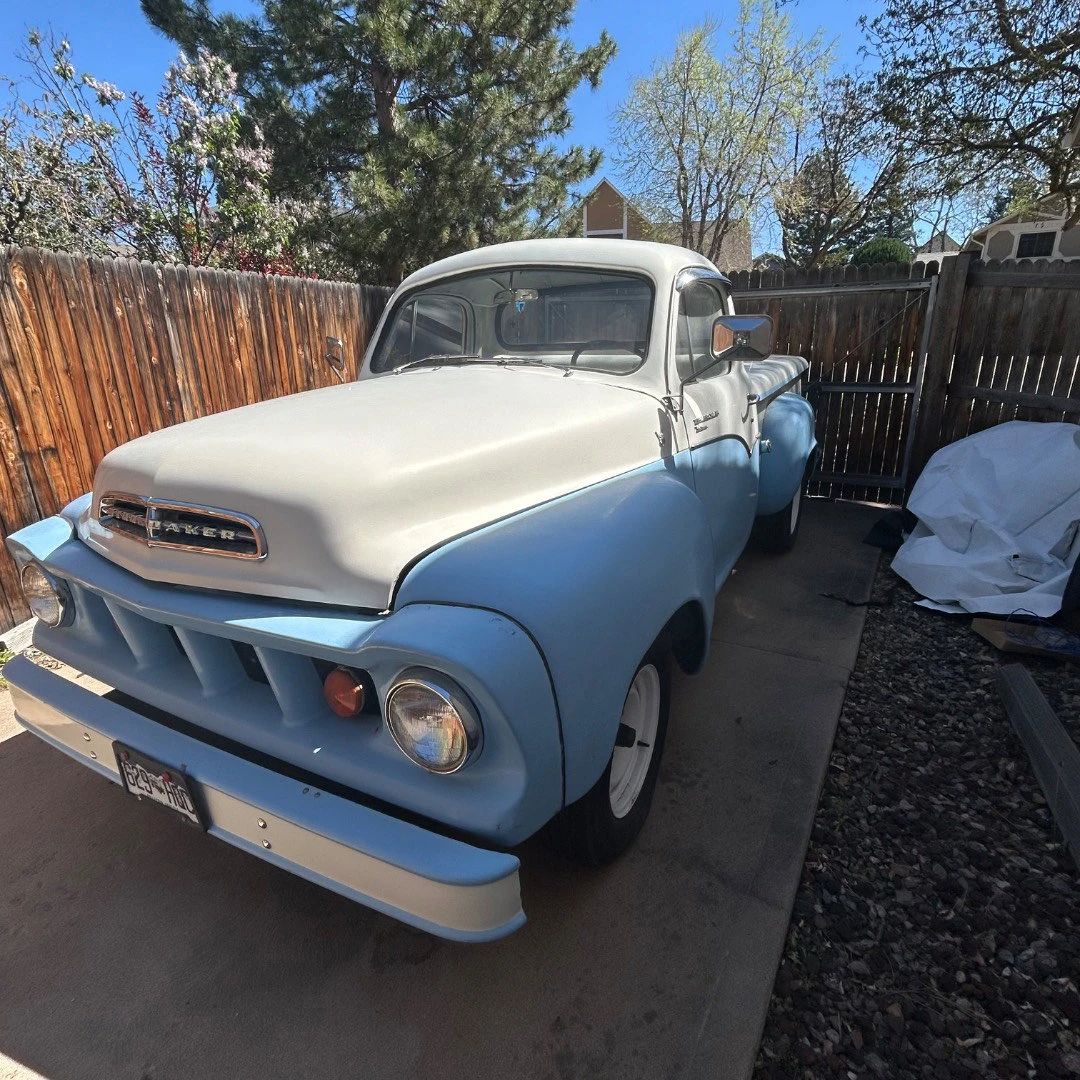 Lot #109 1957 Studebaker Transtar Deluxe Steel Pickup Truck Two-Tone V8 51816 miles