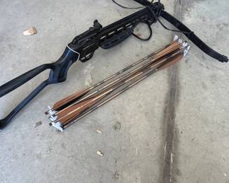 Lot #54 Crosman Tormentor Recurve Crossbow with Arrows Archery Hunting Sports Equipment