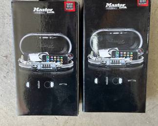 Lot #65 Master Lock SafeSpace Portable Personal Safe Lock Box Set of 2 New in Box