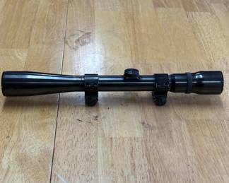 Lot #79 Vintage Weaver K4-C3 Gloss Steel Rifle Scope with Rings 4x Fixed Power