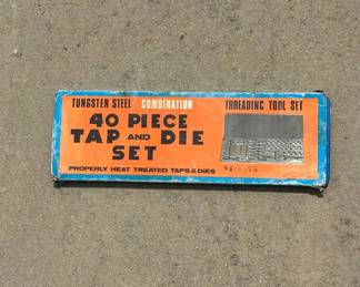 Lot #139 Vintage 40pc Tungsten Steel Tap Die Set Japan SAE NC NF Pipe Threading Tool