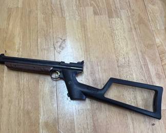 Lot #80 Vintage Crosman 1377 American Classic .177 Pellet Air Pistol with Shoulder Stock