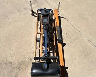 Lot #50 Vintage NordicTrack Achiever Ski Machine Wood Fitness Exerciser Monitor