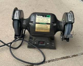 Lot #140 Buffalo Tool Co 6" Electric Bench Grinder ULHG6A 1/4HP 3450RPM Ball Bearing