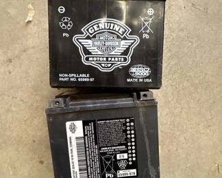 Lot #39 Harley-Davidson Motorcycle Battery Lot 65989-97 & 65989-97B Non-Spillable OEM Parts