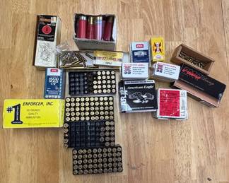 Lot #81 Mixed Lot Vintage Ammunition .223, .22LR, .22 WMR, .45 ACP, 12 Gauge Shells