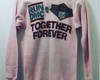 Beastie boys & Run DMC pink thermal small 