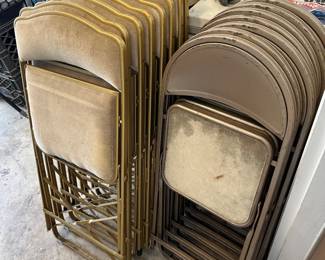 Vintage folding chairs 