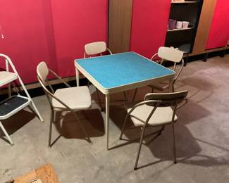 Vintage card table chairs