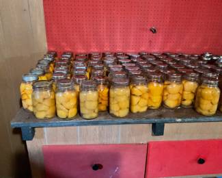 The peaches are last year‘s crop.