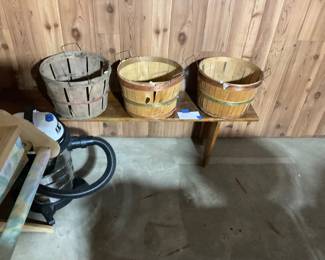 Vintage vegetable basket baskets