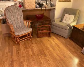 Platform, rocker and miscellaneous household furniture