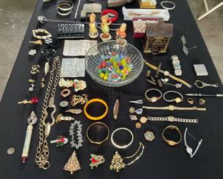 Miscellaneous jewelry there is no gold or silver so don’t waste your time looking