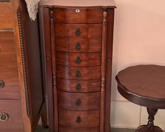 Vintage jewelry cabinet