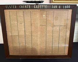 Ulster County Gazette Jan 4 1800 General George Washington Death