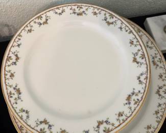 Haviland Limoges "Bordeaux" plate setting