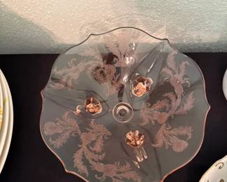 Lancaster pink depression glass
