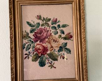 needlepoint floral photo