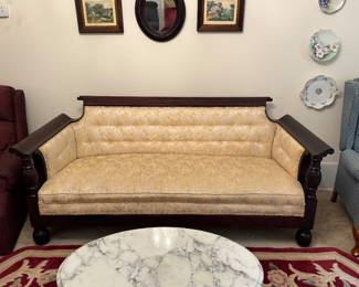 19th-century American Empire style sofa