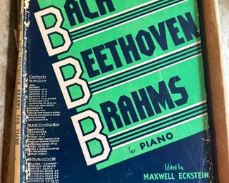 Bach, Beethoven, and Brahms for Piano: Everybody's Favorite Series No. 9 (1935 Paperback Edition)