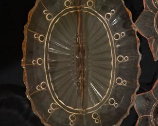 Anchor Hocking "Oyster and Pearl" pink depression glass