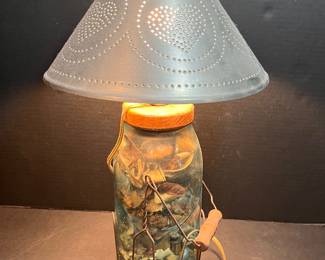 PRIMITIVE JAR LAMP