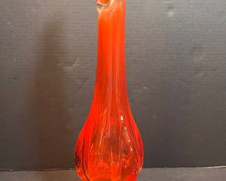 LE SMITH AMBERINA SWUNG VASE