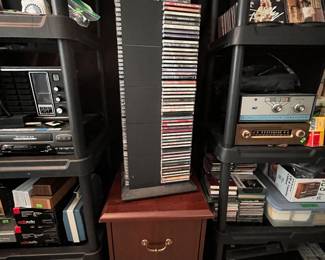 CD COLLECTION AND FILING CABINET