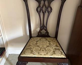 pair of Chippendale style side chairs