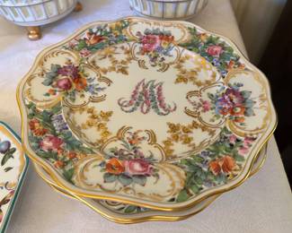 Dresden Marie Antoinette plates