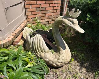 Pair of Swan planters