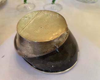 Sterling silver horse hoof inkwell