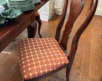 6 Queen Anne chairs