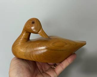 Wood Carved Duck 