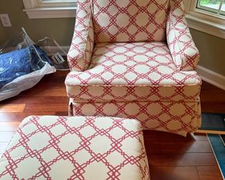 Chair with ottoman