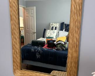 Wicker Mirror