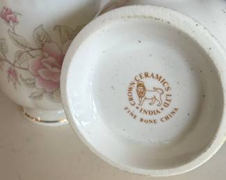 Crown Ceramics Ltd. Fine Bone China Teacups