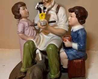 Norman Rockwell Collector's Club "The Toymaker" 1980 Annual Figurine