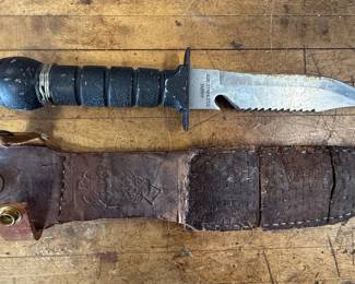 Taiwan 420 Stainless Steel Survival Knife with Sheath and Compass